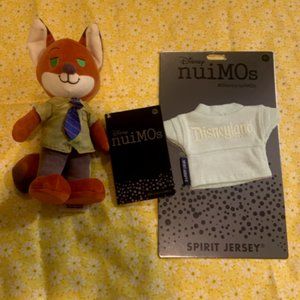 Disney Parks NuiMOs Nick Wilde Zootopia Dressable Plush New With Tags